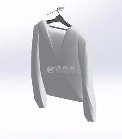 衣服和衣架制作模型